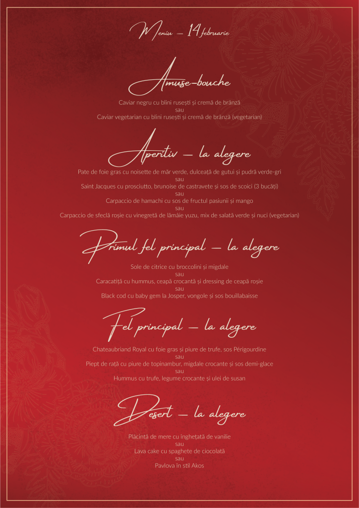 Invitatie Akos x Dior Menu 04